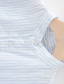 billige herre linned skjorter-100% Linned Herre Skjorte linned skjorte Casual skjorte Blå Langærmet Stribe Stående krave Forår &amp; Vinter Afslappet Daglig Tøj