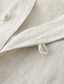 Χαμηλού Κόστους ανδρικά λινά πουκάμισα-100% Λινό Ανδρικά Πουκάμισο λινό πουκάμισο Casual πουκάμισο Καλοκαιρινό πουκάμισο Λευκό Ρουμπίνι Πράσινο Κοντομάνικο Σκέτο Όρθιος Γιακάς Καλοκαίρι Causal Καθημερινά Ρούχα