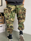tanie Bojówki-Męskie Spodnie cargo Spodnie kamuflażowe Kieszeń Moro Komfort Oddychający Na zewnątrz Codzienny Wyjściowe Moda Codzienny Zieleń wojskowa