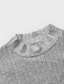 billige Casual T-skjorter for menn-Herre T skjorte Strikk T-skjorte Ribbestrikket t-skjorte T-skjorte Langermet skjorte Fargeblokk Pit Strip Crew-hals Gate Feriereise Langermet Klær Mote Designer Grunnleggende