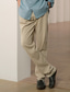 cheap Linen Pants-10% Linen Men&#039;s Linen Pants Trousers Summer Pants Beach Pants Drawstring Elastic Waist Straight Leg Plain Comfort Outdoor Casual Daily Streetwear Stylish Navy Blue Green