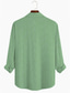 Χαμηλού Κόστους Ανδρικά πουκάμισα με στάμπα-ριγέ casual ανδρικό πουκάμισο καθημερινή ένδυση βγαίνοντας το Σαββατοκύριακο το φθινόπωρο&amp;amp; χειμερινό turndown μακρυμάνικο μπλε, πράσινο, χακί s, m, l υφασμάτινο πουκάμισο