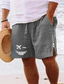 preiswerte Herren Shorts-Herren Shorts Kurze Hosen Sommer-Shorts Strandshorts Kurze Hosen Zip Kordelzug Elastische Taille Karikatur Komfort Atmungsaktiv Kurz Täglich Festtage Ausgehen Baumwollmischung Hawaiianisch