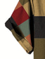 Χαμηλού Κόστους Ανδρικά πουκάμισα με στάμπα-Συνδυασμός Χρωμάτων Καρό / Τετραγωνισμένο Πολύχρωμα Καθημερινό Ανδρικά Πουκάμισο Καθημερινά Ρούχα Εξόδου Σαββατοκύριακο Φθινόπωρο Απορρίπτω Κοντομάνικο Κίτρινο Τ, M, L Ύφασμα που τεντώνεται με 4