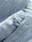 levne pánské lněné košile-100% len Pánské Košile plátěná košile Košile pro volný čas Letní košile Bílá Vodní modrá Béžová Krátký rukáv Bez vzoru Stojáček Léto Ležérní Denní Oblečení
