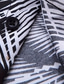 billige Skjorter med tryk til mænd-Blad Afslappet Herre Skjorte Dagligdagstøj I-byen-tøj Efterår vinter Aftæpning Langærmet Sort S, M, L 4-vejs strækstof Skjorte