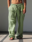 abordables pantalons décontractés-Homme Rétro Vintage Papillon Pantalon en lin Pantalon Taille médiale Extérieur Usage quotidien Vêtement de rue Automne hiver Standard