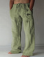 abordables pantalones casuales-Hombre Casual Plumas Brújula Pantalones Media cintura Exterior Calle Noche Primavera &amp; Otoño Ajuste regular