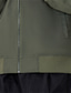 זול מעילים מודפסים לגברים-אותיות וינטאג&#039; יום יומי בגדי ריקוד גברים מעיל טייסים מעיל לבוש יומיומי חופשה ליציאה סתיו חורף צווארון עומד(סיני) שרוול ארוך שחור אודם ירוק צבאי XS S M פוליאסטר Jackets
