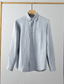 cheap Men&#039;s Linen Shirts-100% Linen Men&#039;s Shirt Linen Shirt Casual Shirt Black White Green Long Sleeve Plain Lapel Spring &amp;  Fall Casual Daily Clothing Apparel