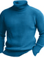 tanie sweter męski sweter-boże narodzenie sweter męski sweter sweter sweter z dzianiny sweter prążkowany regularny podstawowy gładki golf utrzymujący ciepło nowoczesny współczesny odzież na co dzień wyjście odzież odzież jesień zima czarne wino