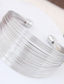 cheap Bracelets &amp; Bangles-Women&#039;s Cuff Bracelet Thick Chain Fashion Wedding Elegant Cute Alloy Bracelet Jewelry Silver For Party Evening Gift Birthday