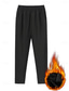 preiswerte Fleece gefütterte Leggings-Damen Chinesisch Chino Daunenhose Hosen Hose Modisch Strassenmode Casual In voller Länge Hoher Taillenbund Feste Farbe Tasche Elastische Taille warm Komfort Atmungsaktivität Mikro-elastisch Urlaub