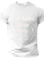billige T-shirt med tryk til mænd-Bogstaver Sort Hvid Rød T-shirt Herre Grafisk Bomuldsblanding Skjorte Sport Klassisk Skjorte Kortærmet Komfortabel t-shirt Sport &amp; Udendørs Ferie Sommer Modedesigner tøj S M L XL XXL XXXL