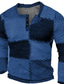 Χαμηλού Κόστους Ανδρικό Γραφικό T-shirt-Γραφική Συνδυασμός Χρωμάτων Μοντέρνα Υψηλής Ποιότητας Καθημερινό Ανδρικά 3D εκτύπωση Πουκάμισο Henley Μπλουζάκι βάφλα Υπαίθρια Αθλήματα Αργίες Φεστιβάλ Κοντομάνικη μπλούζα