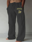 abordables pantalon imprimé-Homme Décontractées Lettre Pantalon Taille médiale Extérieur Plein Air Sortie Printemps &amp; Automne Standard