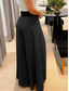 cheap Women&#039;s Dress Pants-Women&#039;s Dress Pants Wide Leg High Cut Plain High Waist Full Length Black Winter