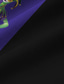 abordables Chemises imprimées pour hommes-masque de carnaval crevette artistique chemise pour homme tenue quotidienne sortie week-end automne / automne manches courtes violet, vert s, m, l tissu extensible dans 4 directions