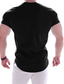 cheap Men&#039;s Active Tees &amp; Tanks-Men&#039;s T shirt Tee Gym Shirt Training Shirt Workout Shirts Crew Neck Short Sleeve Training Sports &amp; Outdoor Fitness Casual Daily Gym Quick dry Sweat wicking Soft Plain Black White Activewear Sports
