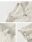 economico camicie di lino da uomo-100% lino Per uomo Camicia camicia di lino Maglietta informale Nero Bianco Beige Manica lunga Liscio Colletto alla coreana Primavera &amp; Autunno Informale Giornaliero Abbigliamento