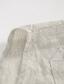 Χαμηλού Κόστους ανδρικά λινά πουκάμισα-100% Λινό Μπροστινή τσέπη Ανδρικά Πουκάμισο λινό πουκάμισο Casual πουκάμισο Μαύρο Λευκό Βαθυγάλαζο Μακρυμάνικο Σκέτο Όρθιος Γιακάς Άνοιξη &amp; Χειμώνας Causal Καθημερινά Ρούχα