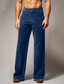 זול צ&#039;ינו-בגדי ריקוד גברים מכנסיים מכנסיים רגילים מכנסי קטיפה כיס קדמי רגל ישרה אחיד קומפורט עֵסֶק יומי חגים אופנתי שיק ומודרני אודם כחול נייבי
