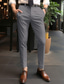 cheap Chinos-Men&#039;s Dress Pants Trousers Suit Pants Zipper Button Pocket Plain Comfort Breathable Outdoor Daily Going out Fashion Casual Black White