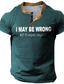 Χαμηλού Κόστους Ανδρικό Γραφικό T-shirt-Γραφική Γράμμα Καθημερινά Ρετρό / Βίντατζ Κλασσικό Ανδρικά Πουκάμισο Henley Μπλουζάκι βάφλα Υπαίθρια Αθλήματα Causal Αργίες Κοντομάνικη μπλούζα Μαύρο Μπορντώ Θαλασσί Κοντομάνικο Χένλι Πουκάμισο