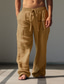tanie lniane spodnie-Męskie Codzienny Graficzny Wiara Spodnie Średni Talia Dzienne zużycie Urlop Wyjściowe Wiosna Jesień Regularny