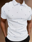 Χαμηλού Κόστους Γραφικό Polo-Γεωμετρία Ανδρικά Καθημερινό 3D Στάμπα γκολφ πόλο ΕΞΩΤΕΡΙΚΟΥ ΧΩΡΟΥ Καθημερινά Ρούχα Streetwear Πολυεστέρας Κοντομάνικο Απορρίπτω Μπλουζάκια πόλο Μαύρο Λευκό Ανοιξη καλοκαίρι Τ M L Μικροελαστικό