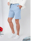 baratos Calções para Homem-Homens Calção Shorts Chino Bermudas Shorts de trabalho Botão Bolsos Tecido Conforto Respirável Comprimento do joelho Casual Diário Feriado Misto de Algodão Moda Designer Rosa Azul Marinha