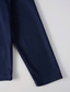 voordelige klassieke polo-Voor heren POLO Shirt Polo&#039;s met knopen Werk Casual Revers Lange mouw Modieus Basic Kleurenblok nappi Splits Lente &amp; Herfst Normale pasvorm Rood Marineblauw Bruin Groen POLO Shirt