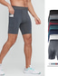 cheap Mens Active Shorts-Men&#039;s Athletic Shorts Compression Shorts Running Shorts Gym Shorts Going out Weekend Breathable Quick Dry High Elasticity Elastic Waist with Phone Pocket Plain Short Gymnatics Activewear Wine Red