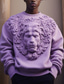 cheap Graphic Hoodies-Graphic Animal Men&#039;s Fashion 3D Print Golf Pullover Sweatshirt Holiday Vacation Going out Sweatshirts Blue Purple Long Sleeve Crew Neck Print Spring &amp;  Fall Designer Hoodie Sweatshirt