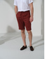 cheap Linen Shorts-100% Linen Men&#039;s Shorts Linen Shorts Summer Shorts Drawstring Elastic Waist Front Pocket Plain Comfort Breathable Short Casual Daily Holiday Fashion Classic Style Black Red