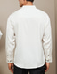 billige mænds fritidsskjorter-Herre Skjorte Button Up skjorte Casual skjorte Silkeskjorte i satin Sort Hvid Mørkeblå Langærmet Vanlig Knaphul Daglig Ferierejse Tøj Mode Afslappet Bekvem