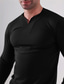 ieftine Tricouri casual pentru bărbați-Bărbați Tricou Tee Top Tricou cu maneca lunga Simplu În V Stradă Vacanță Manșon Lung Îmbrăcăminte Sport Designer De Bază