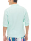 cheap Vacation-Men&#039;s Shirt Linen Shirt Cotton Linen Shirt Beach Shirt Button Up Shirt Plain Casual Daily White Light Green Pink Navy Blue Long Sleeve Lapel Spring &amp; Summer Clothing Apparel