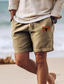abordables Bermudas de hombre-Hombre Pantalón corto Pantalones cortos de verano Pantalones cortos de playa Correa Cintura elástica Estampado Vaca Comodidad Transpirable Corto Exterior Festivos Noche Mezcla de Algodón Hawaiano