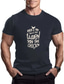 Χαμηλού Κόστους Ανδρικό Γραφικό T-shirt-Γράμμα Μαύρο Σκούρο μπλε Μπλουζάκι Ανδρικά Γραφικός Μείγμα Βαμβακιού Πουκάμισο Αθλήματα Κλασσικό Πουκάμισο Κοντομάνικο Άνετο μπλουζάκι Υπαίθρια Αθλήματα Αργίες Καλοκαίρι Ρούχα σχεδιαστών μόδας Τ M L