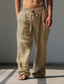 tanie lniane spodnie-Męskie Codzienny Graficzny Słońce Spodnie Średni Talia Dzienne zużycie Urlop Wyjściowe Wiosna Jesień Regularny