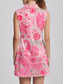 abordables Robes de golf-Femme robe de golf Rose rouge Sans Manches Cachemire Vêtements de golf pour femmes, tenues, vêtements