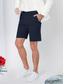 baratos Calções para Homem-Homens Calção Shorts Chino Bermudas Shorts de trabalho Botão Bolsos Tecido Conforto Respirável Comprimento do joelho Casual Diário Feriado Misto de Algodão Moda Designer Rosa Azul Marinha
