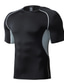 cheap Men&#039;s Active Tees &amp; Tanks-Men&#039;s T shirt Tee Gym Shirt Compression Shirt Fitness Shirt Men Tops Crew Neck Short Sleeve Sports &amp; Outdoor Vacation Going out Casual Daily Quick dry Breathable Soft Plain Black Red Activewear