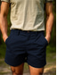 cheap Men&#039;s Shorts-Men&#039;s Shorts Chino Shorts Bermuda shorts Work Shorts Button Pocket Plain Comfort Short Outdoor Daily Going out Cotton Blend Streetwear Stylish Black Navy Blue