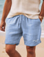 baratos Calções para Homem-shorts de algodão masculino shorts de verão shorts de praia estampado cordão cintura elástica pássaro conforto respirável curto férias ao ar livre saindo mistura de algodão havaiano casual branco rosa