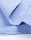 abordables Camisas de vestir-Hombre Camisa Camisa para Vestido Camisa con botones Azul Verde Trébol Gris Manga Larga Plaid Cuello Americano Primavera &amp; Otoño Oficina y carrera Fiesta de Boda Ropa Bolsillo delantero