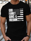 cheap Men&#039;s Graphic Tshirt-Letter National Flag Black White Gray T shirt Tee Men&#039;s Graphic Cotton Blend Shirt Sports Classic Shirt Short Sleeve Comfortable Tee Sports Outdoor Holiday Summer Fashion Designer Clothing S M L XL