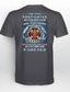 Χαμηλού Κόστους Ανδρικό Γραφικό T-shirt-Γράμμα Μαύρο Σκούρο μπλε Γκρίζο Μπλουζάκι Ανδρικά Γραφικός Μείγμα Βαμβακιού Πουκάμισο Αθλήματα Κλασσικό Πουκάμισο Κοντομάνικο Άνετο μπλουζάκι Υπαίθρια Αθλήματα Αργίες Καλοκαίρι Ρούχα σχεδιαστών μόδας