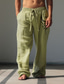 Χαμηλού Κόστους casual παντελόνι-Ανδρικά Καθημερινό Γραφική Stea Τοτέμ Παντελόνια Μεσαία Μέση Καθημερινά Ρούχα Διακοπές Εξόδου Άνοιξη Φθινόπωρο Κανονικό